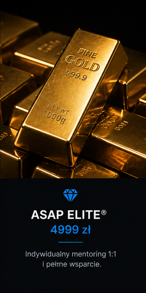 ASAP ELITE® | Indywidualny mentoring 1:1 i pełne wsparcie.